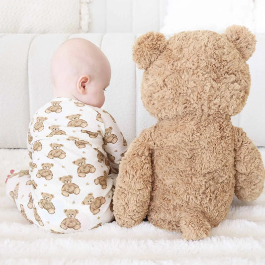 Beary Sweet Bamboo Waffle Convertible Zip Romper