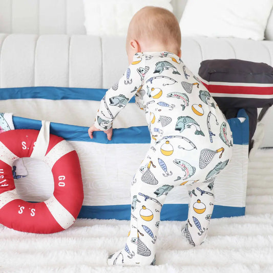 Catch of the Day Zipper Footie