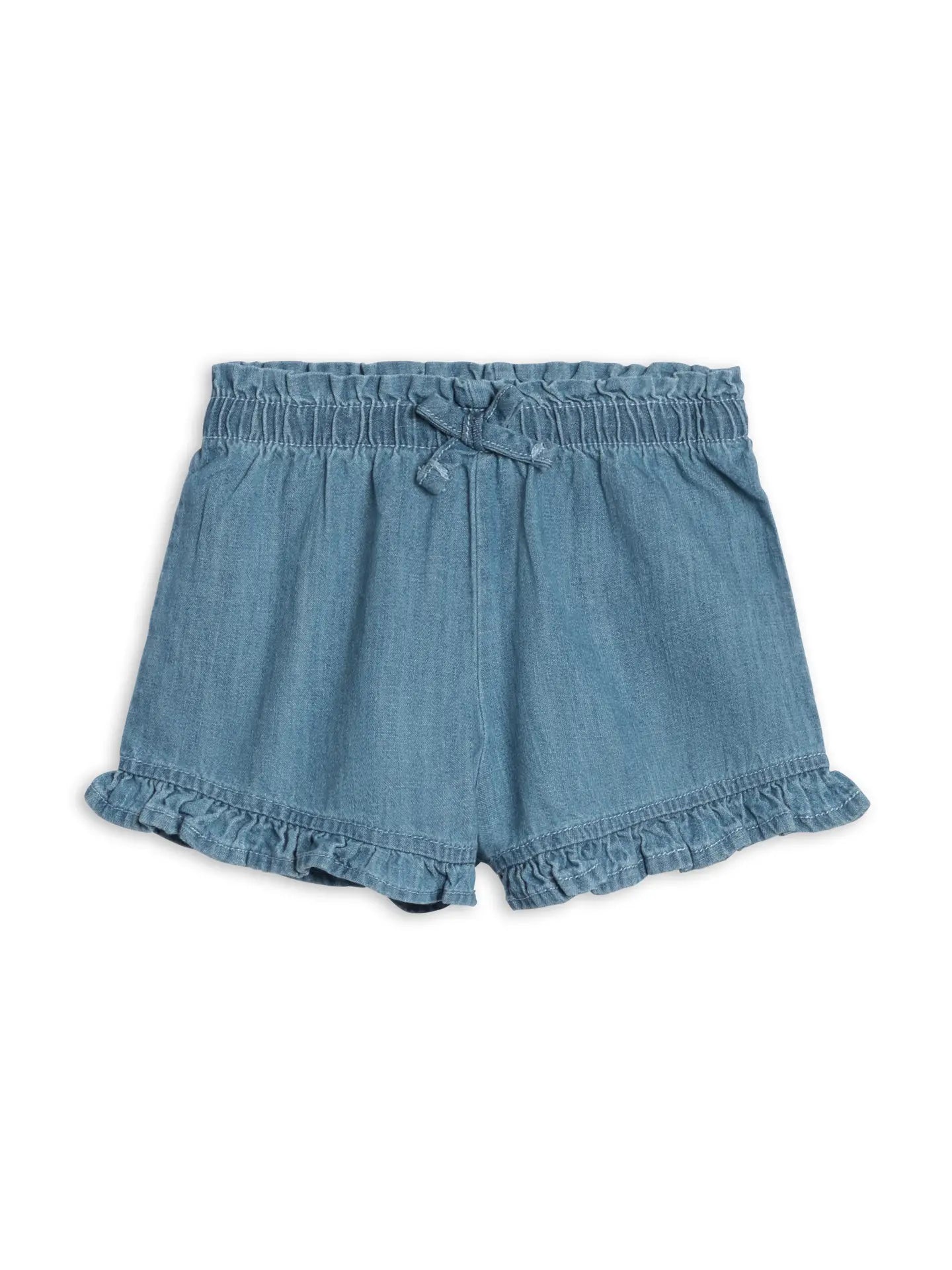 Callie Chambray Ruffle Waist Short