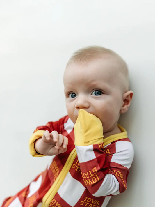 Zip Romper | Iowa State Grid