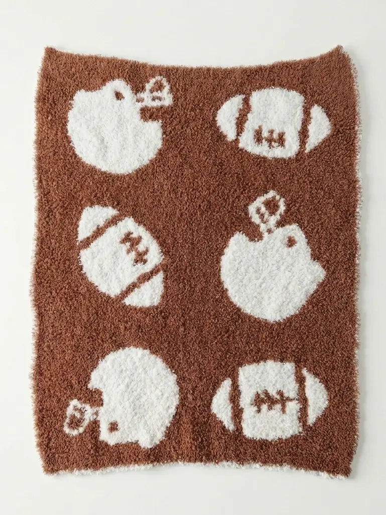 Marshmallow Football Baby Blanket