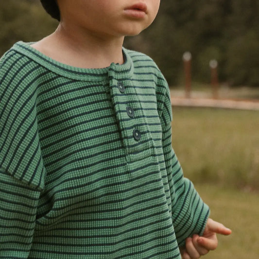 Micky Set in Thin Green Stripe