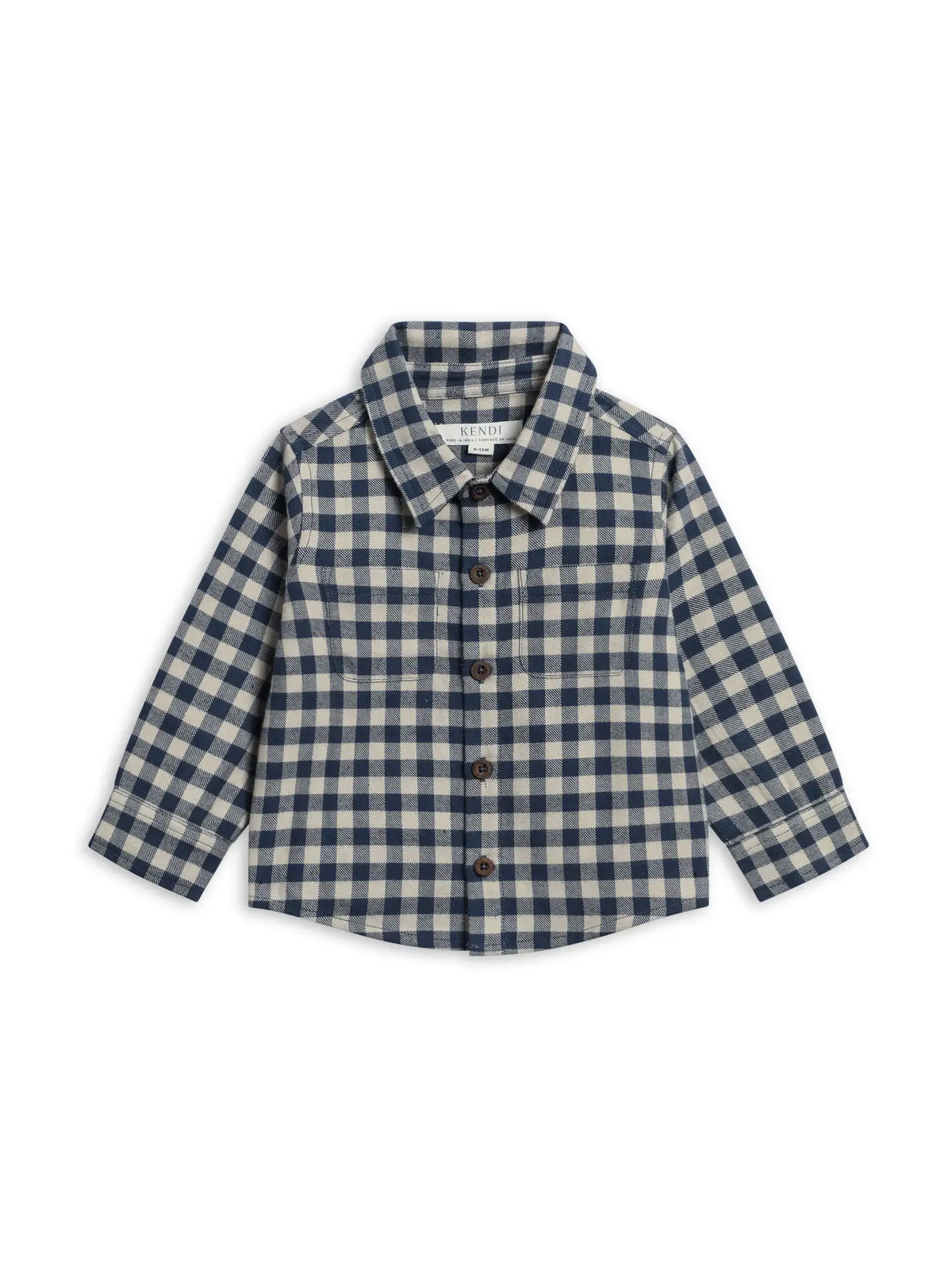 Hugo Flannel Long Sleeve Collared Button Down Shirt - Swindo