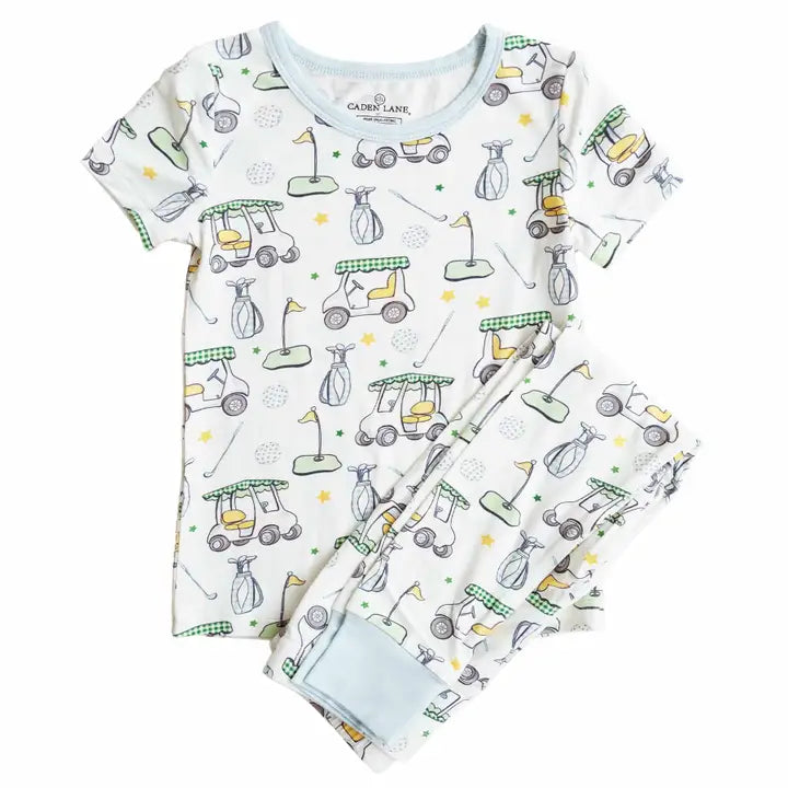 Country Club Cuties Two Piece Pajama Set | Blue
