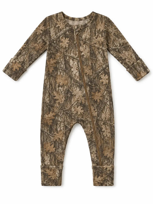 Camo Zip Pajamas Premature