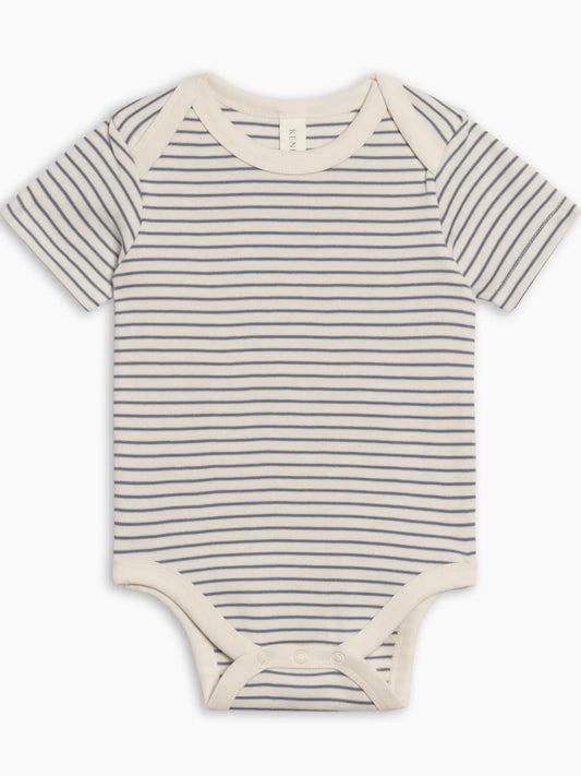 Afton Bodysuit - Bay Stripe / Ivory + Sea