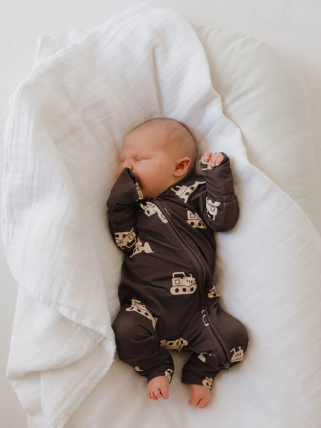 Bamboo Zip Pajamas | Bulldozer