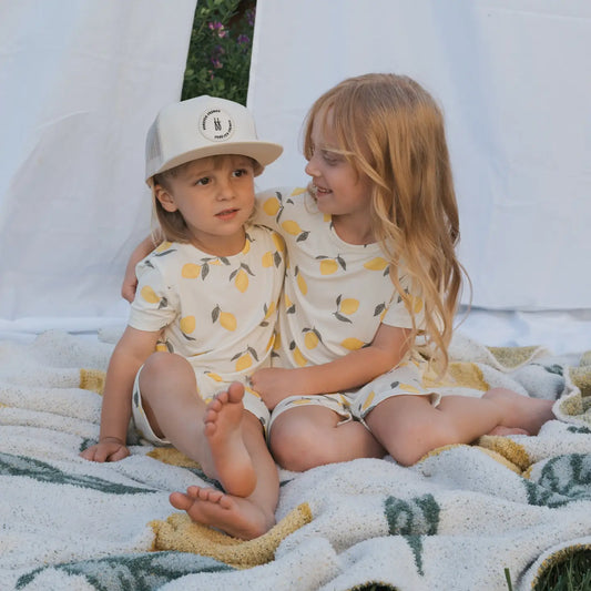 Bamboo Short Set | Lemon