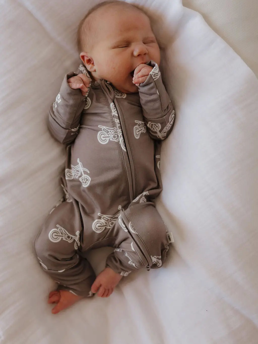 Bamboo Zip Pajamas | Dirt Bike