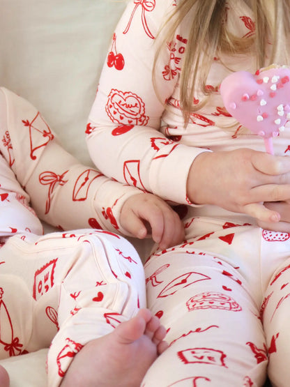 Love Letters Two Piece Pajama Set