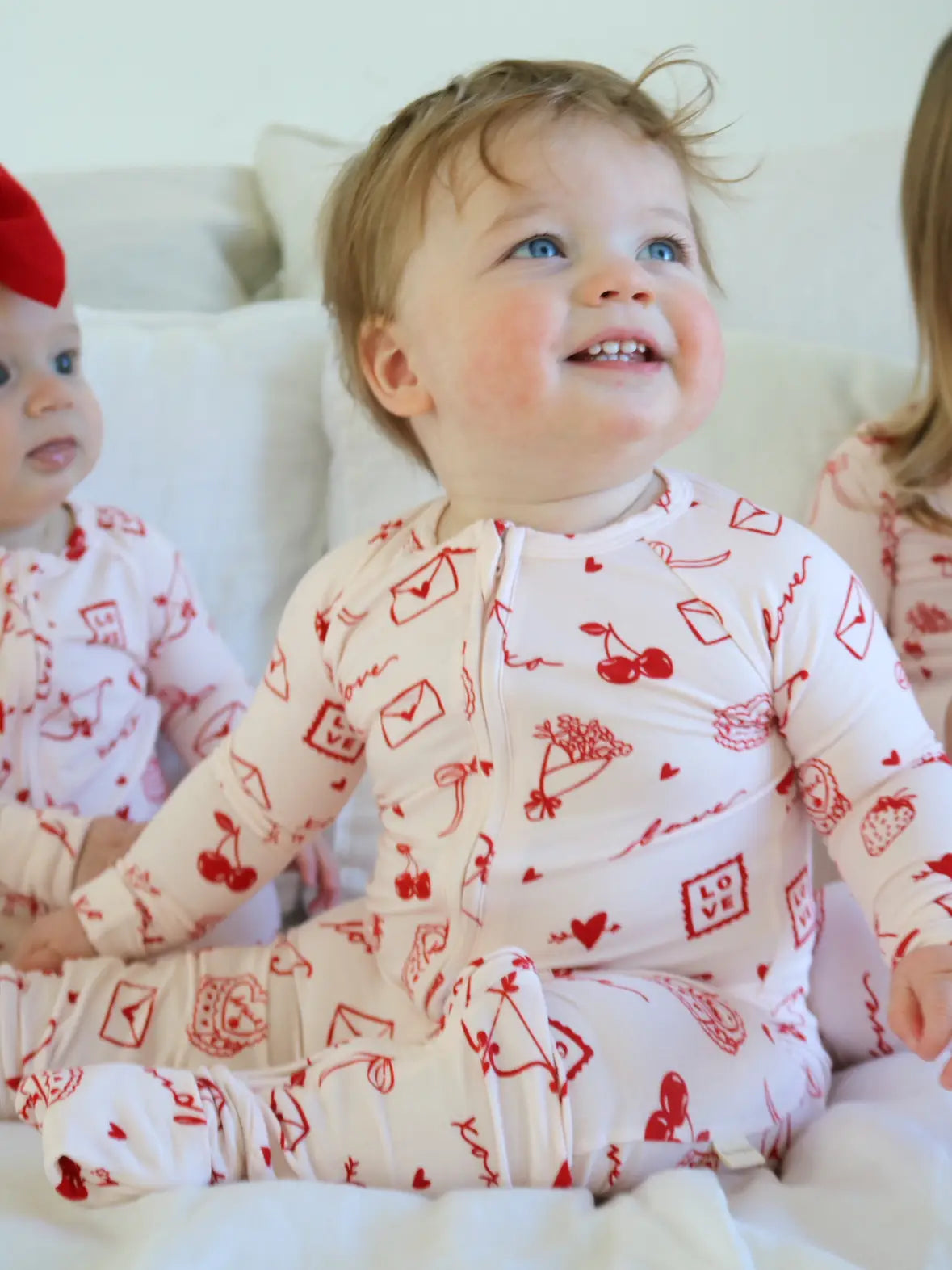 Love Letters Bamboo Zip Pajamas