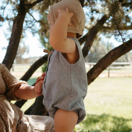 Marco Gingham Romper