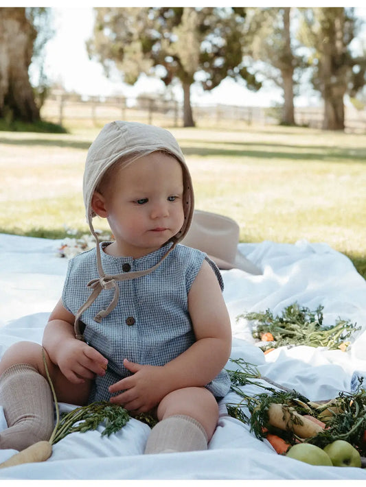 Marco Gingham Romper