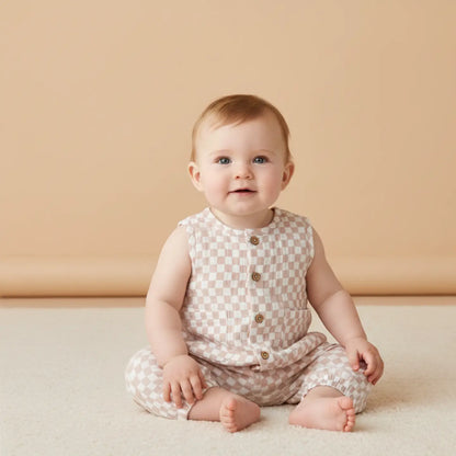 Organic Buttoned Jumpsuit