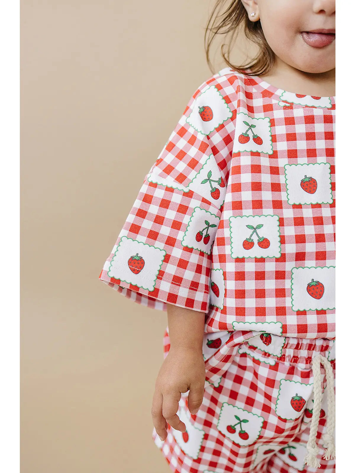 Shorts Set | Strawberry Gingham