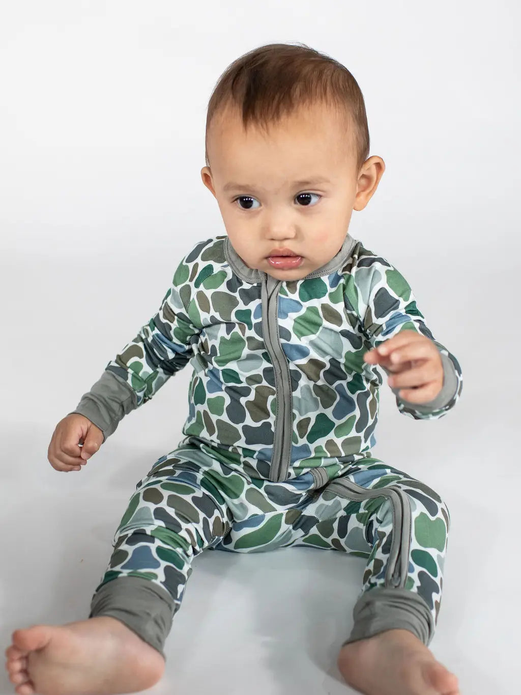 Pebble Camo - Zip Convertible Pajamas