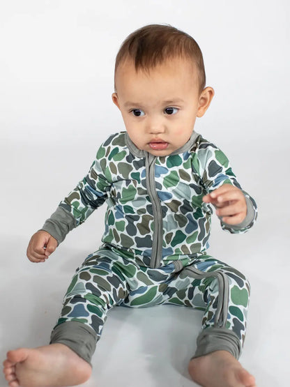 Pebble Camo - Zip Convertible Pajamas