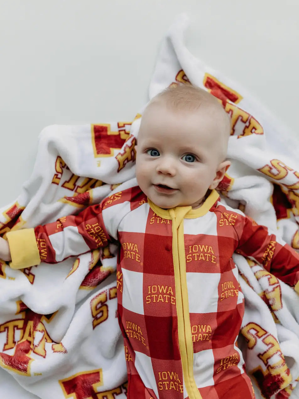Zip Romper | Iowa State Grid