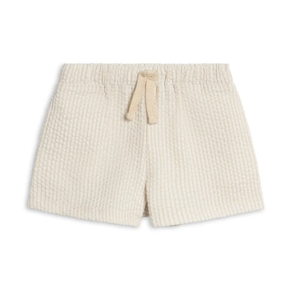 Nixie Seersucker Shorts - Dune Stripe