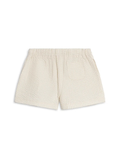 Nixie Seersucker Shorts - Dune Stripe