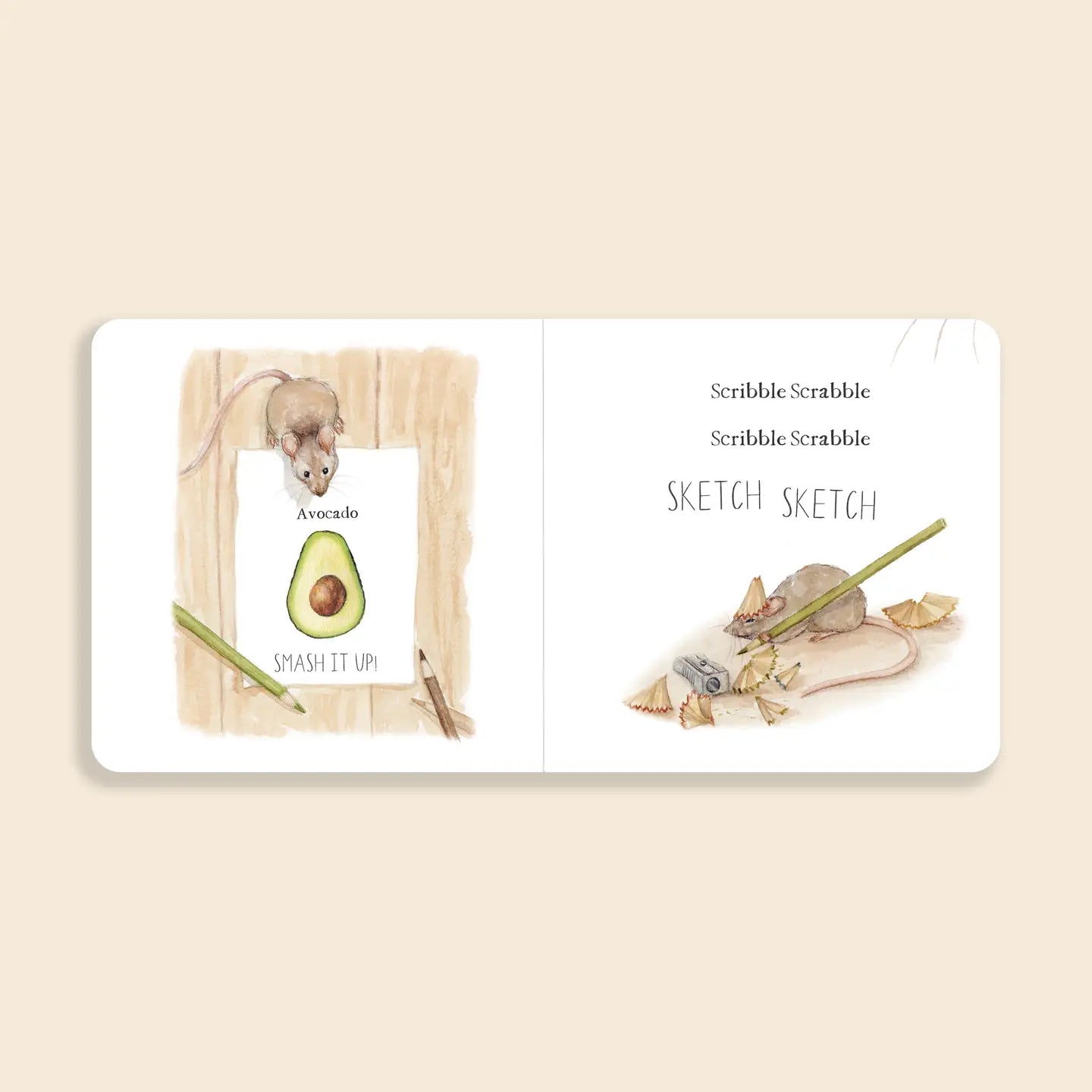 Scribble Scrabble: A Board Book of First Words