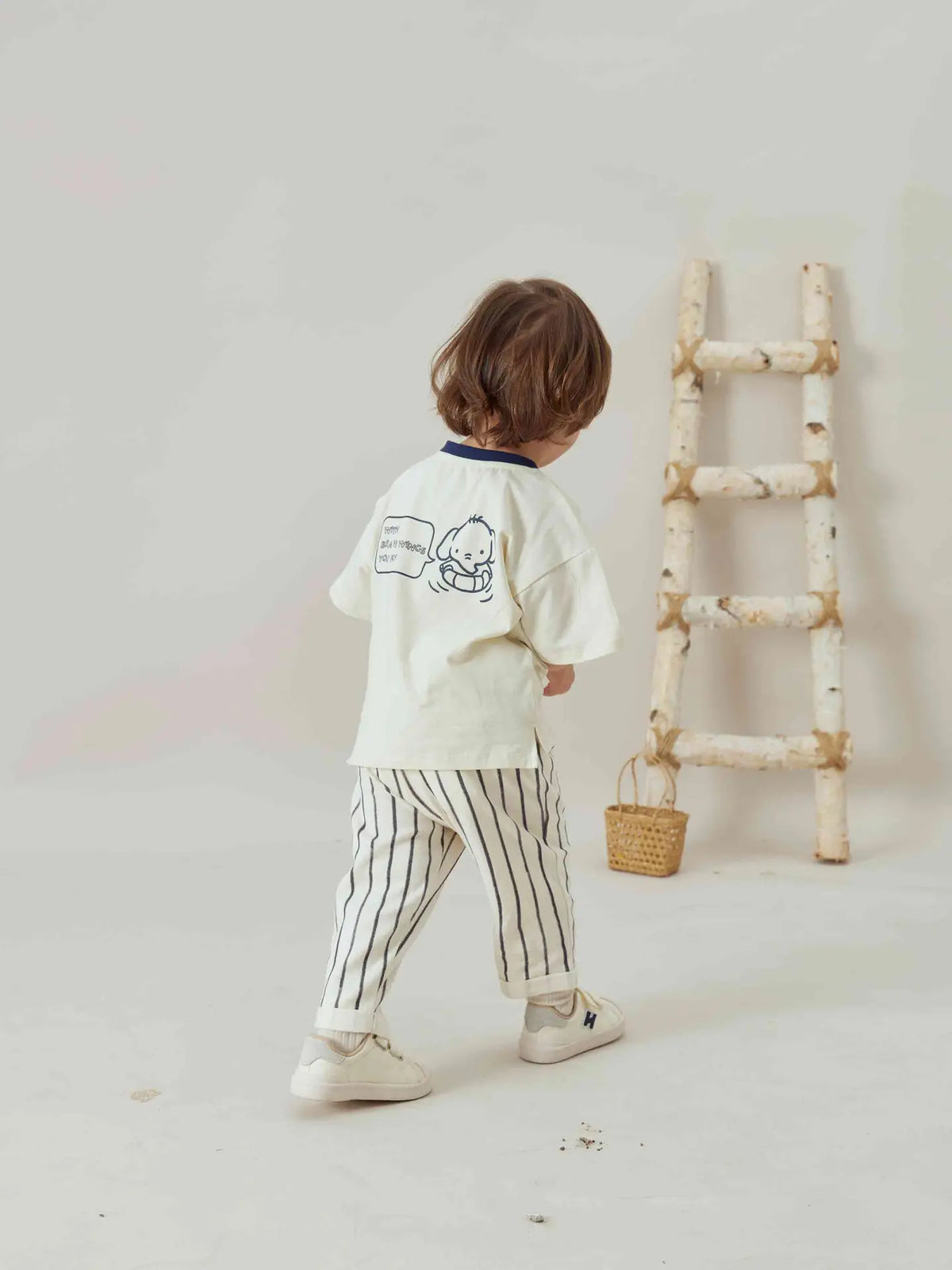 Baby Relaxed Tapered Pant-Stripes