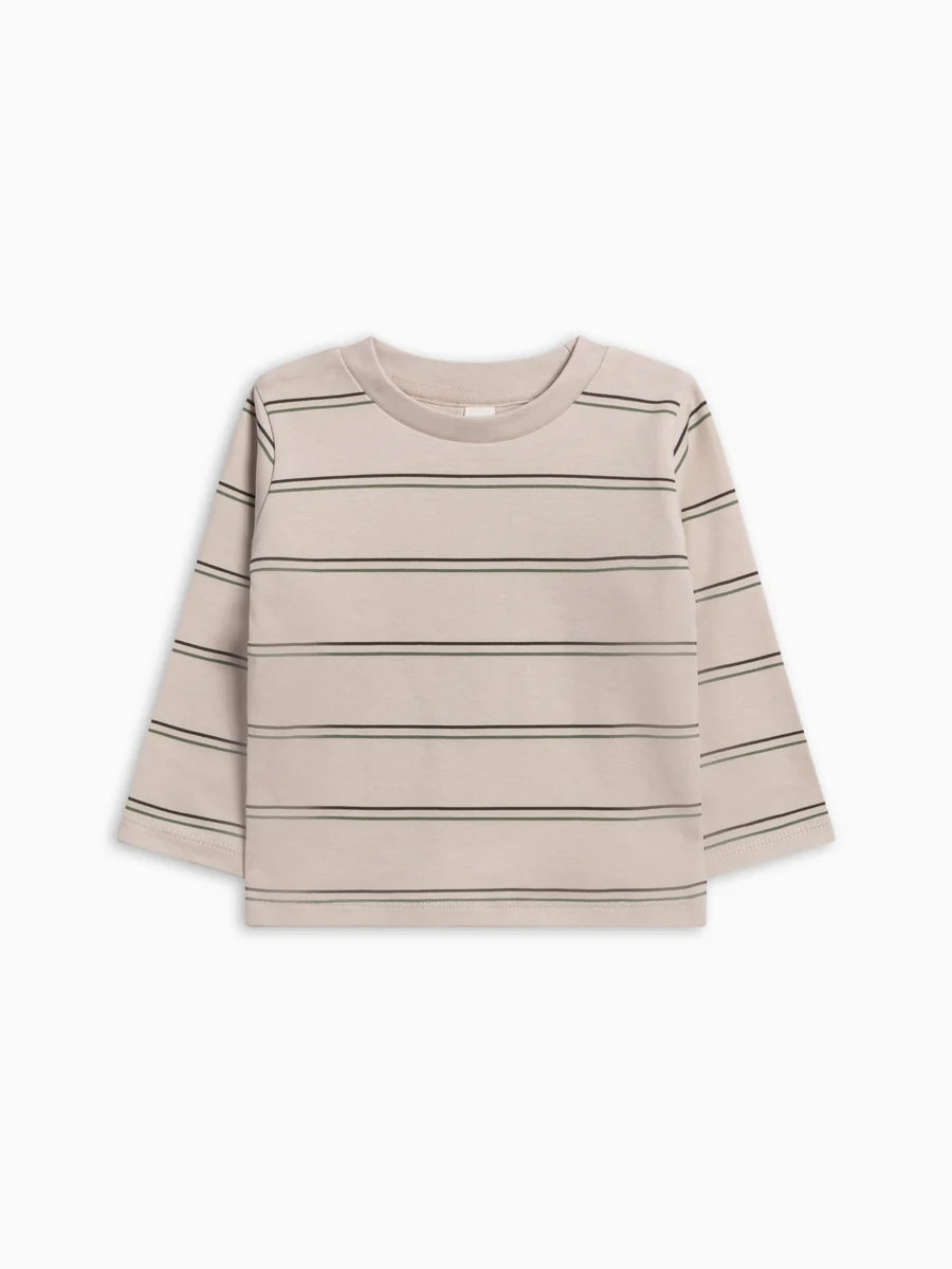 Turk Long Sleeve Crew - Oak Stripe