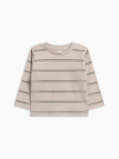 Turk Long Sleeve Crew - Oak Stripe